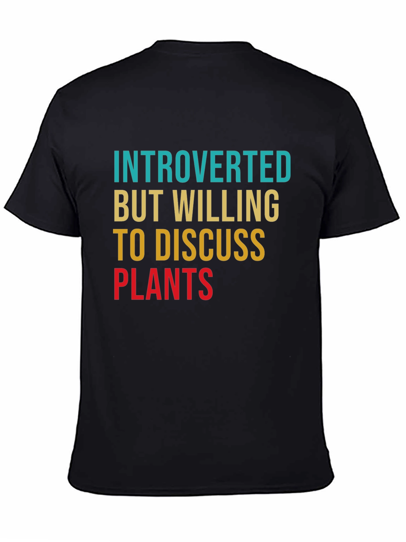 Introverted Plant Lover T-Shirt - Black