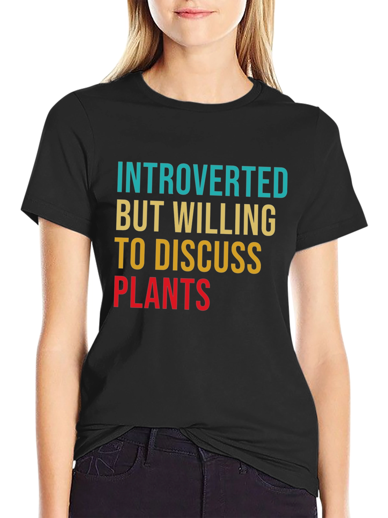 Introverted Plant Lover T-Shirt - Black