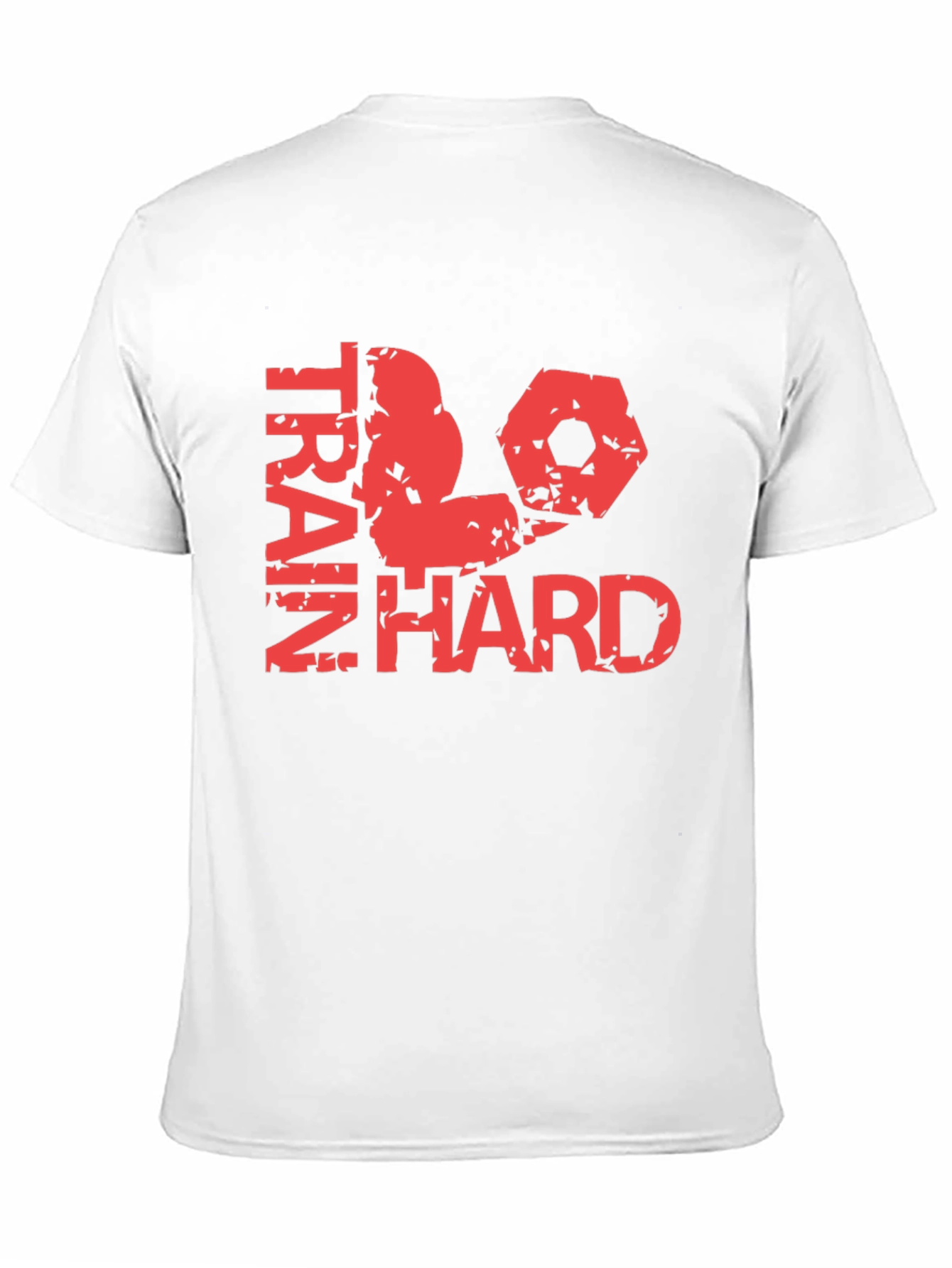 Train Hard Graphic Tee - Black Cotton