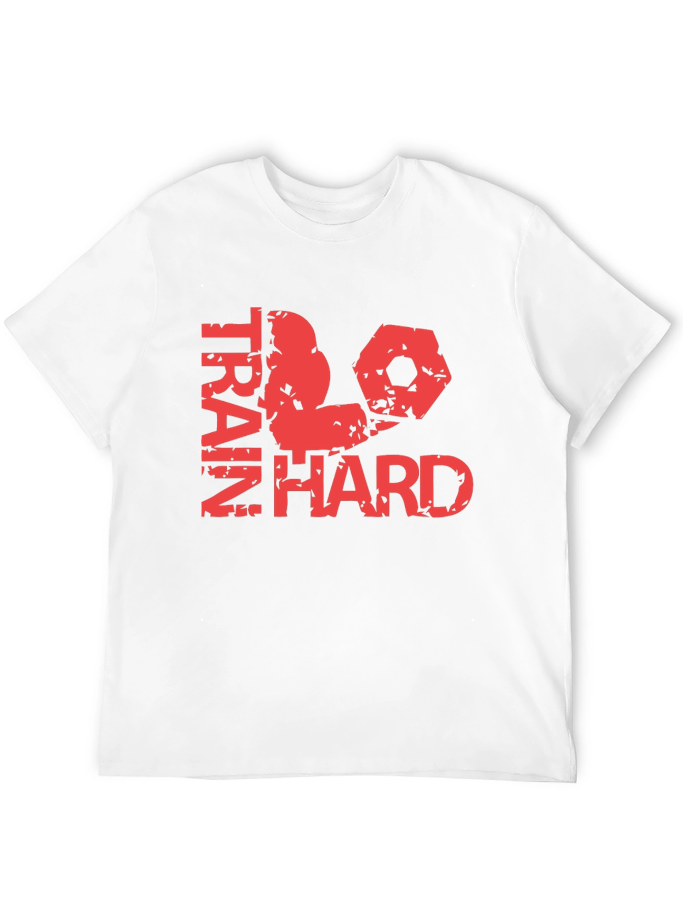 Train Hard Graphic Tee - Black Cotton