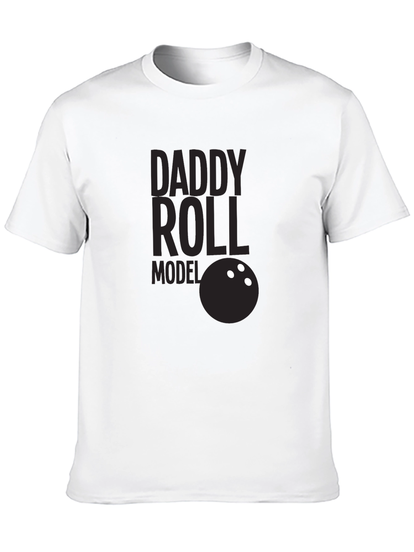 Daddy Roll Model T-Shirt Bowling Dad Tee