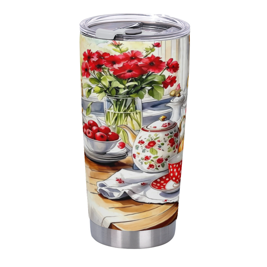 Magical Northern Lights Mountain Lake View 20oz Travel Tumbler
