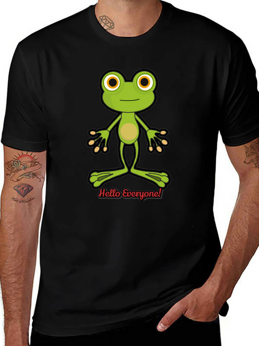 Frog Hello Everyone Graphic T-Shirt