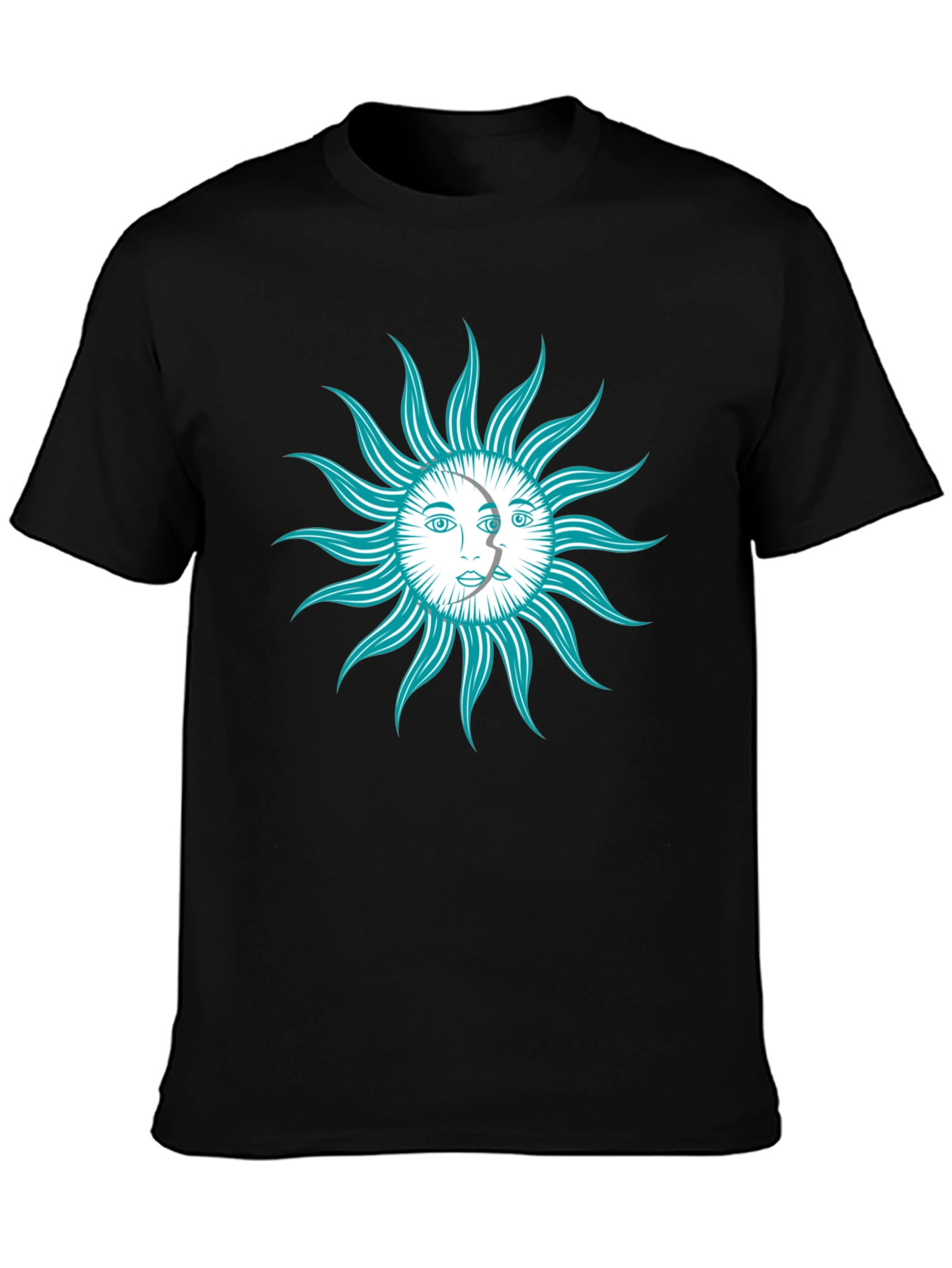 Celestial Sun & Moon Graphic T-Shirt