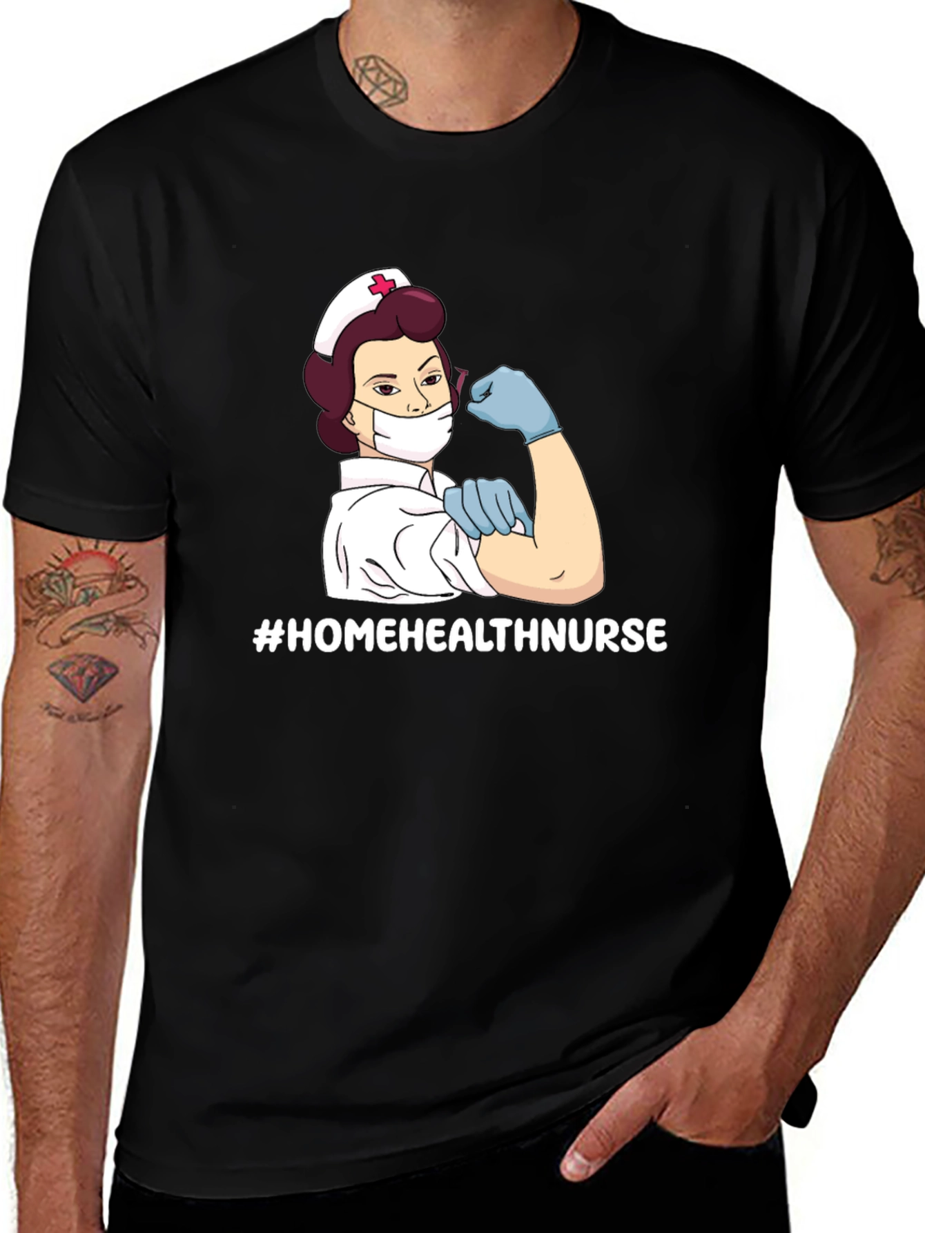 Home Health Nurse T-Shirt - Strong Women Design
