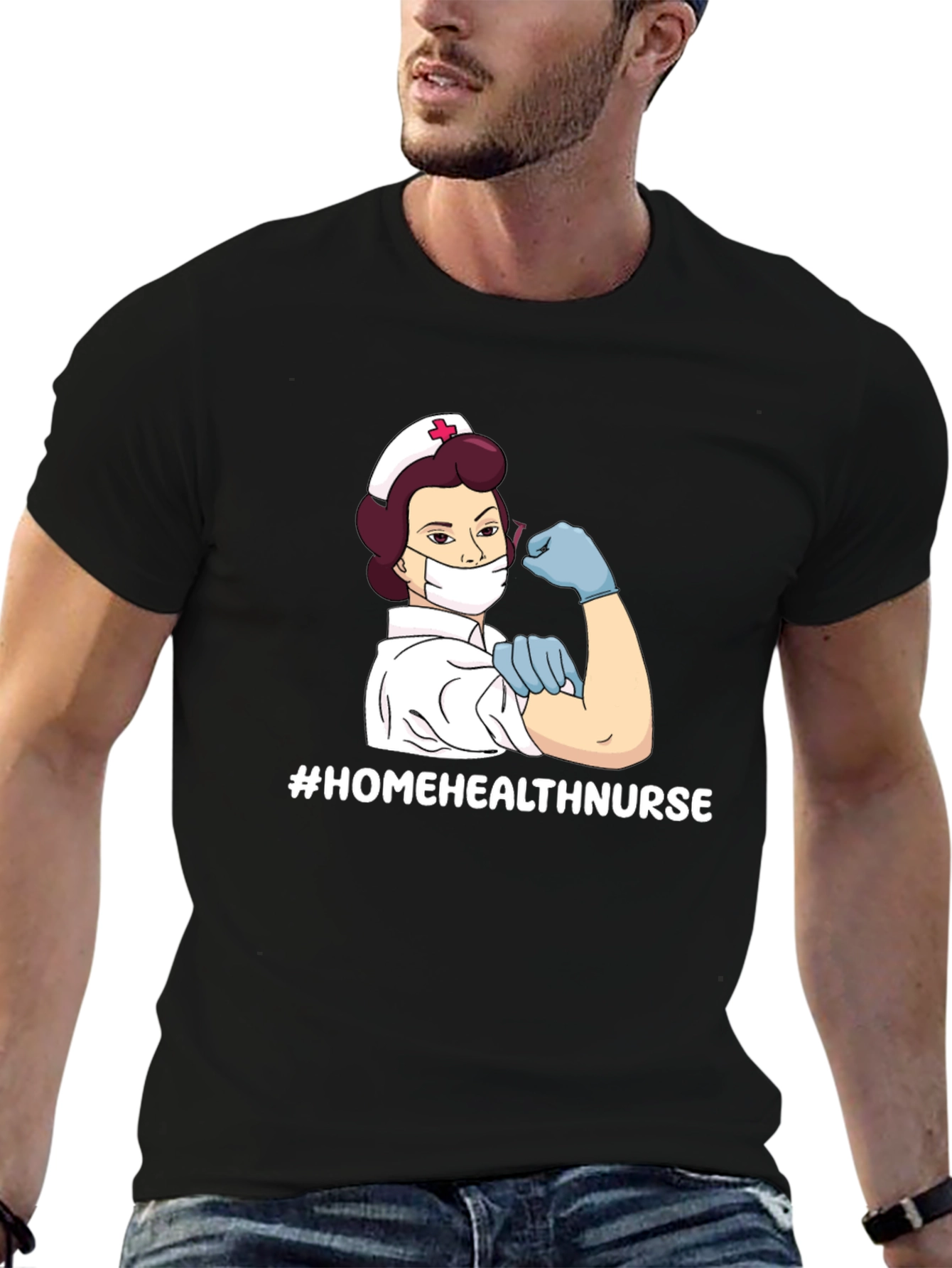 Home Health Nurse T-Shirt - Strong Women Design