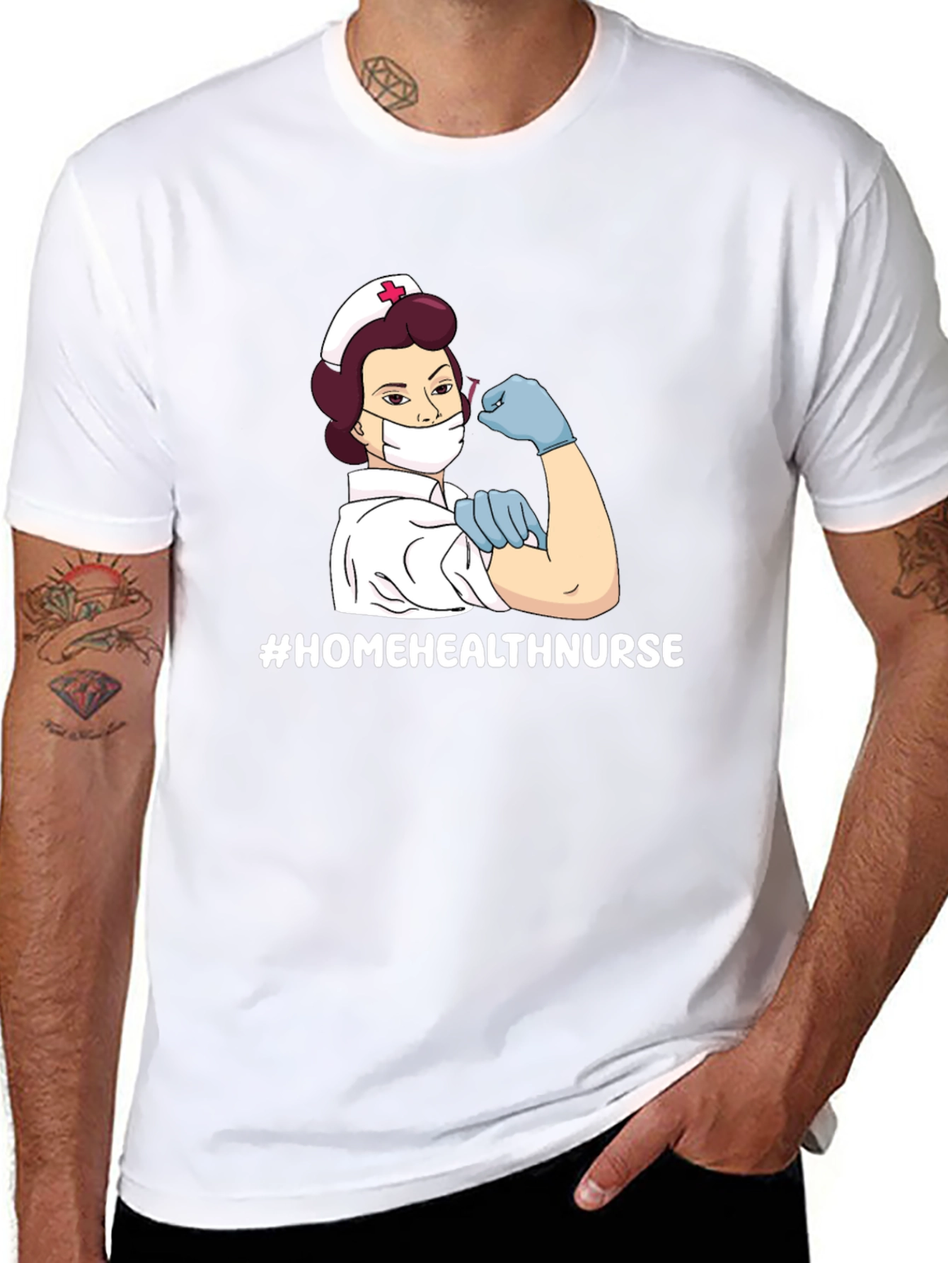 Home Health Nurse T-Shirt - Strong Women Design