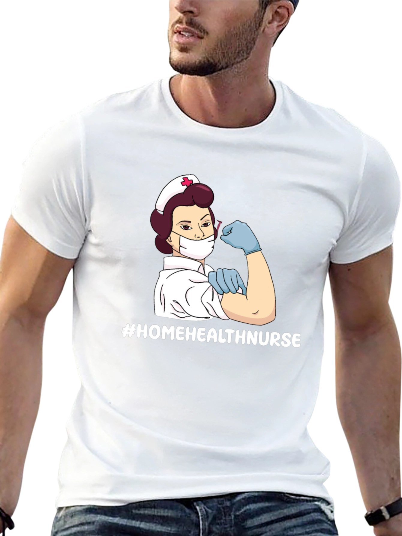 Home Health Nurse T-Shirt - Strong Women Design