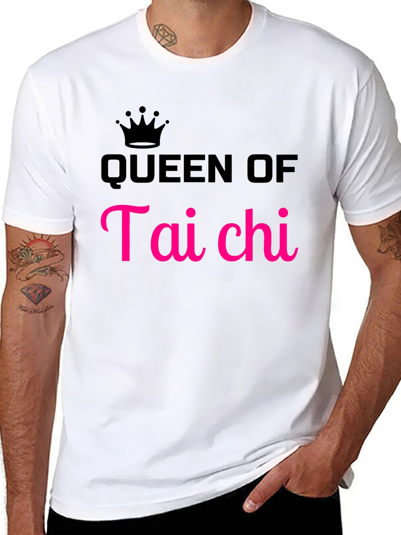 Queen of Tai Chi Graphic Tee - Black