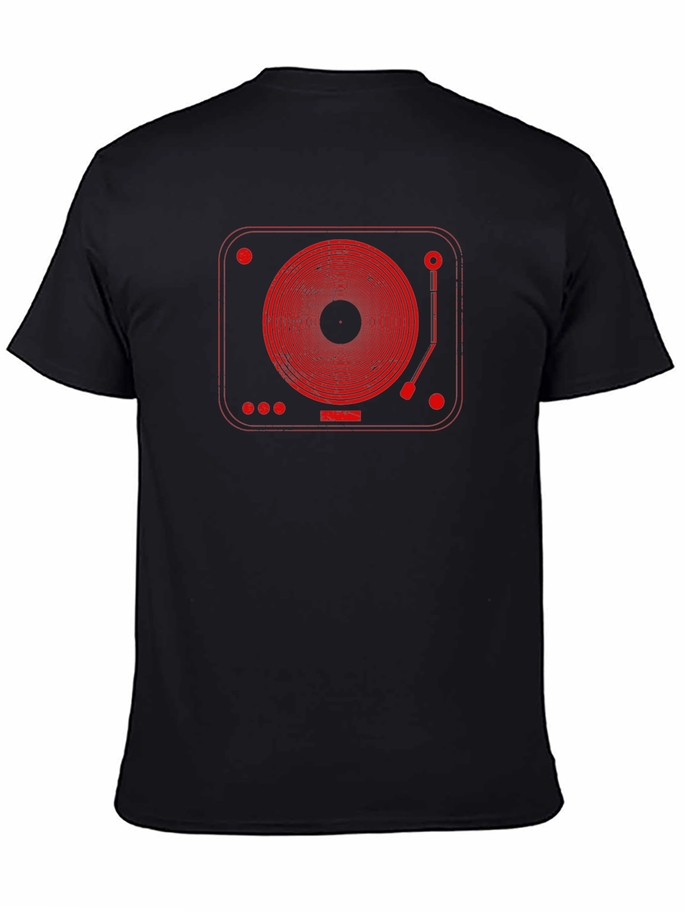 Retro Turntable Graphic Tee - Music Lovers T-Shirt