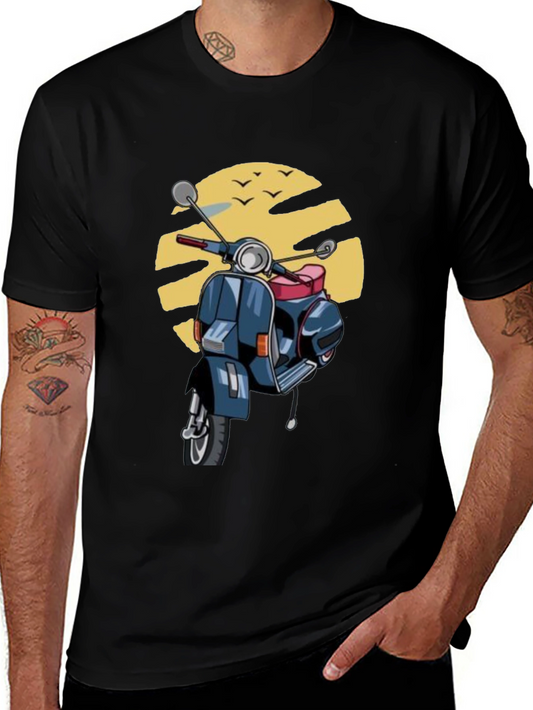 Retro Scooter T-Shirt - Vintage Style Graphic Tee