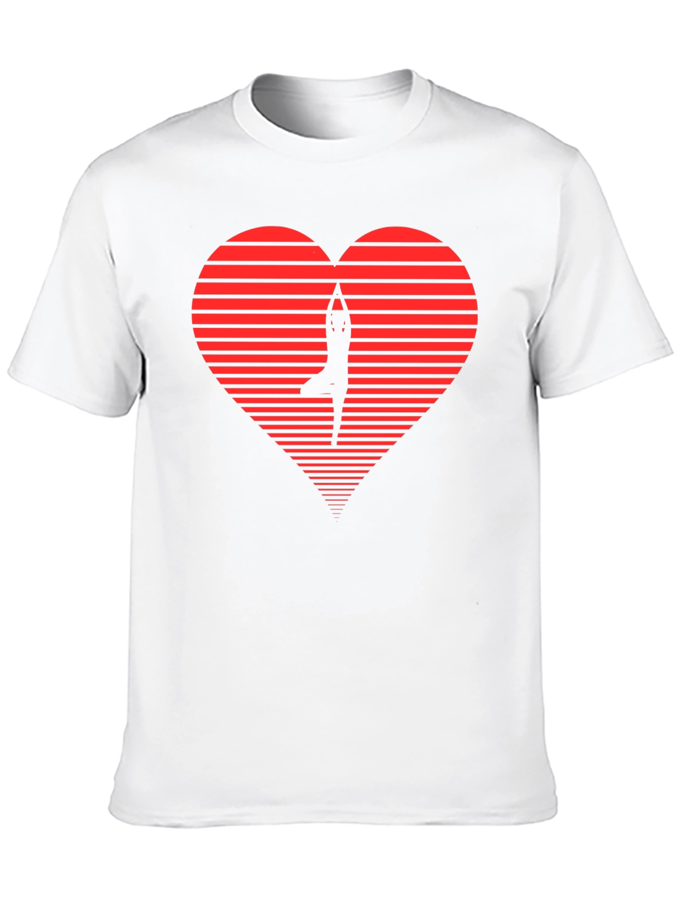 Yoga Heartbeat Tee - Zen Style Black T-Shirt