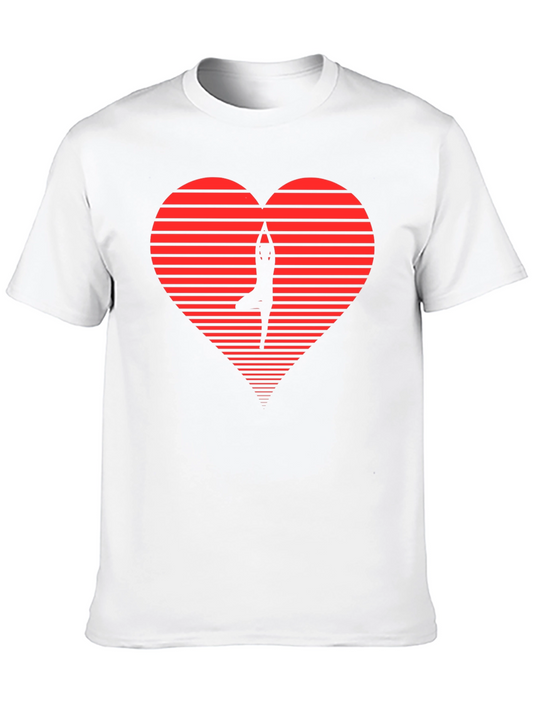 Yoga Heartbeat Tee - Zen Style Black T-Shirt