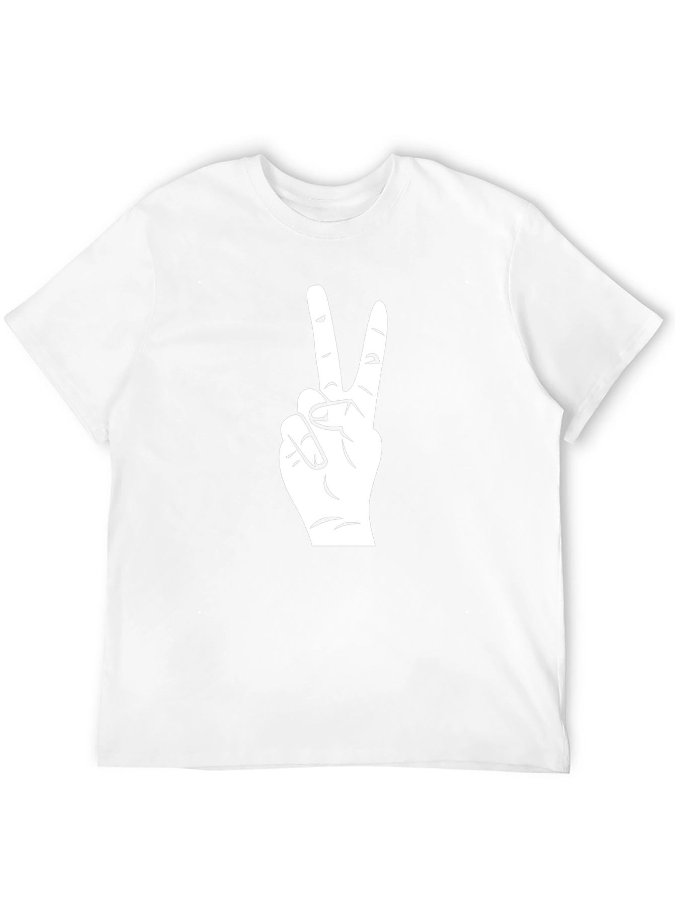 Peace Sign T-Shirt - Black Cotton Graphic Tee
