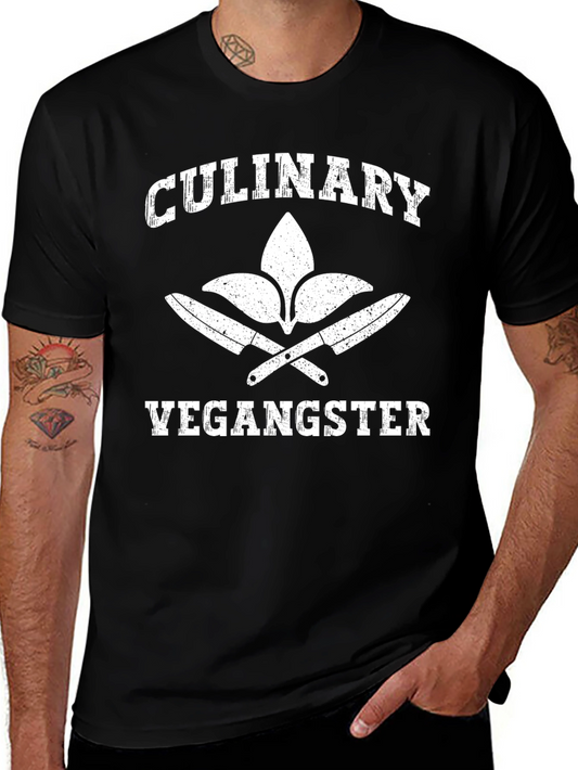 Culinary Vegangster T-Shirt - Vegan Chef Apparel