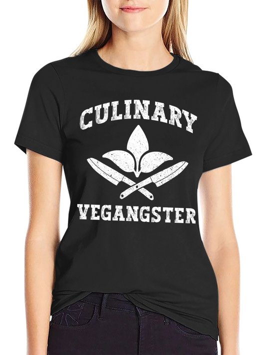 Culinary Vegangster T-Shirt - Vegan Chef Apparel