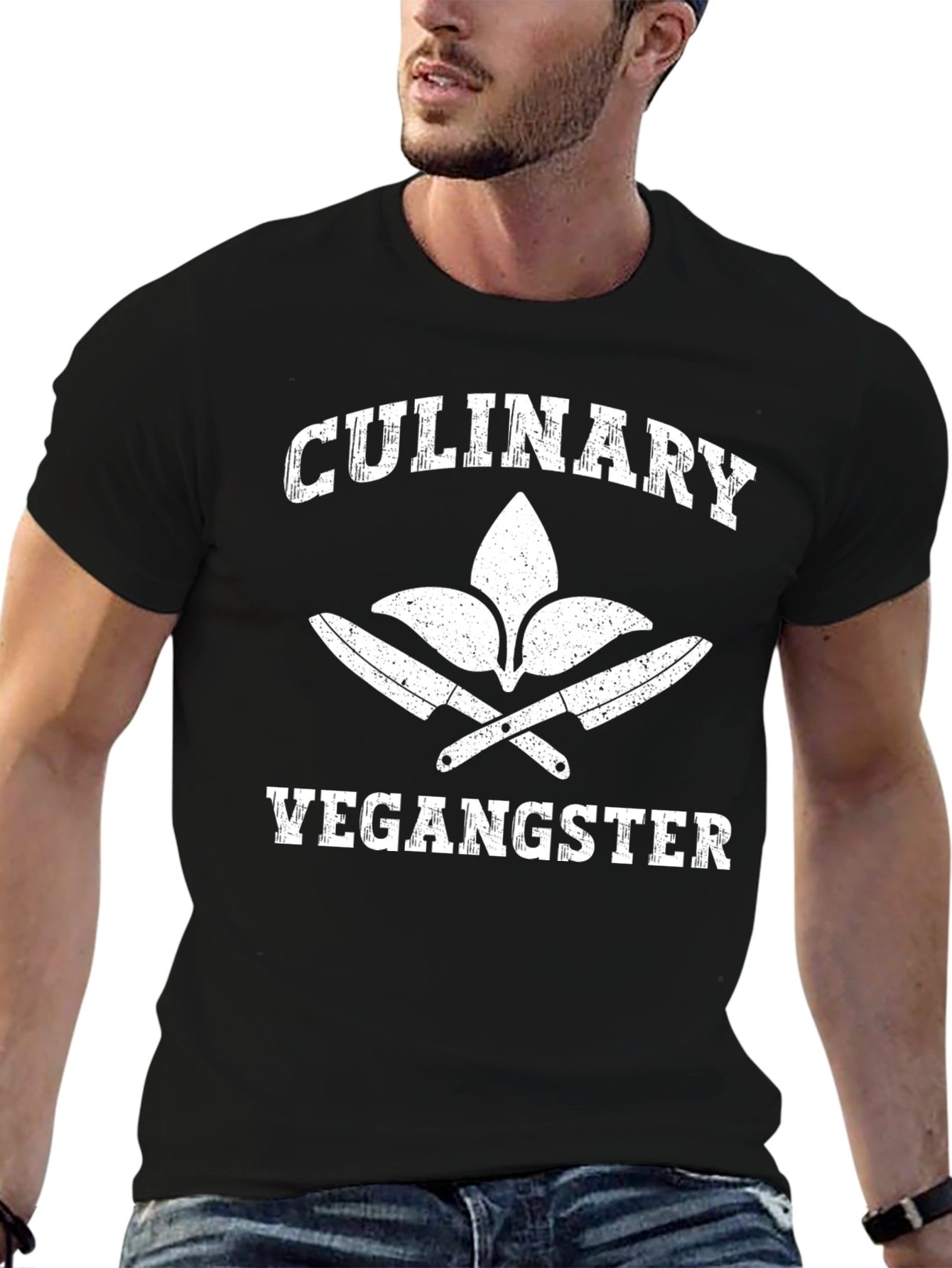 Culinary Vegangster T-Shirt - Vegan Chef Apparel