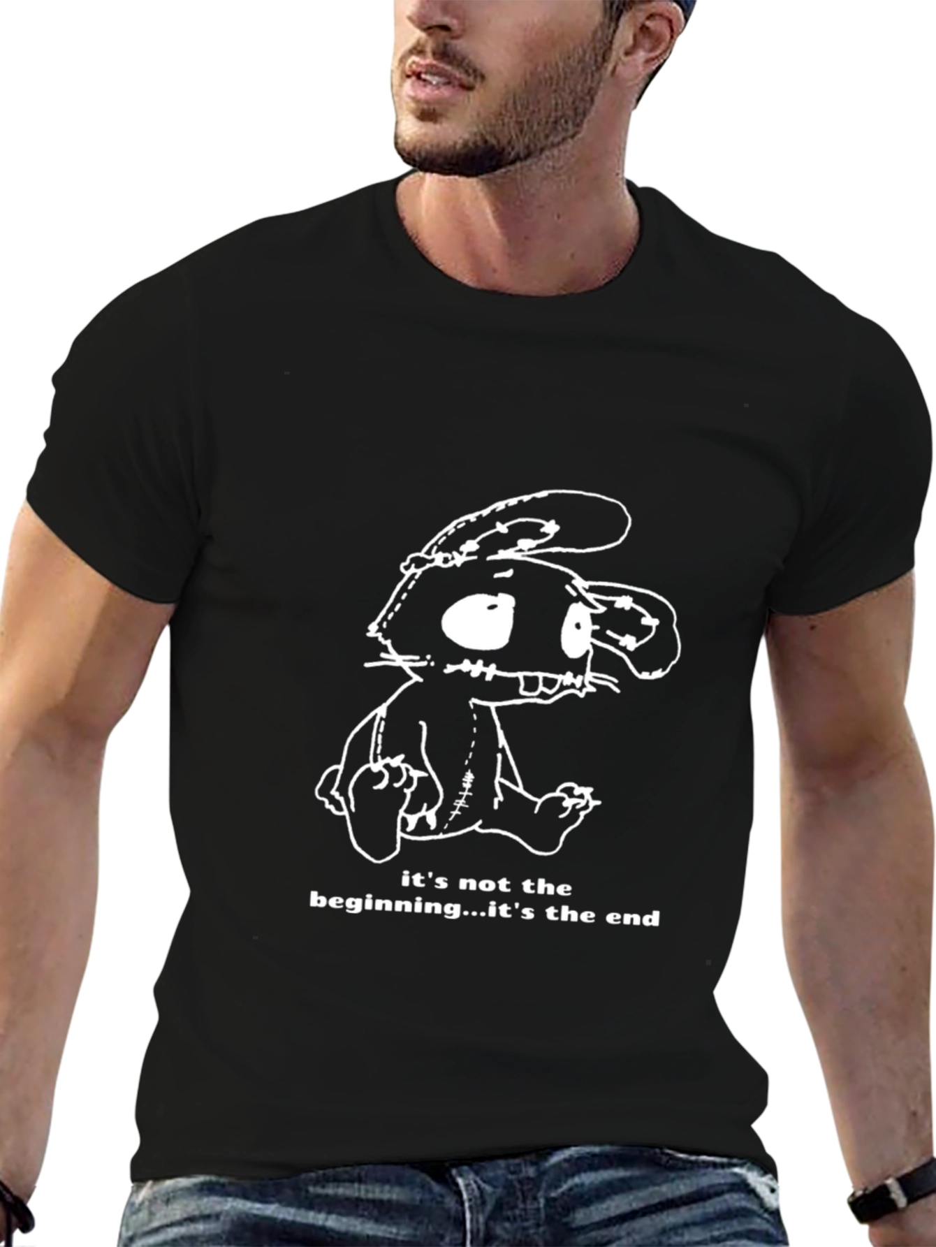 End of Beginning Rabbit Graphic T-Shirt