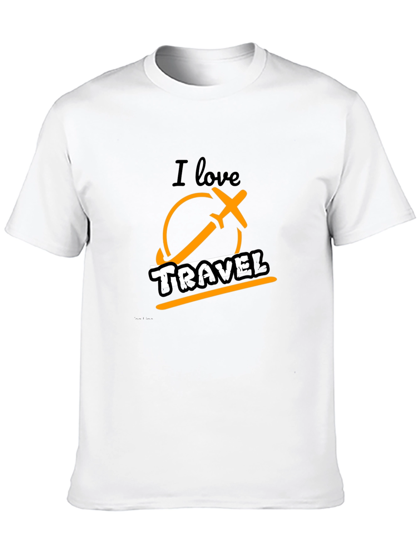 I Love Travel Black Graphic Tee