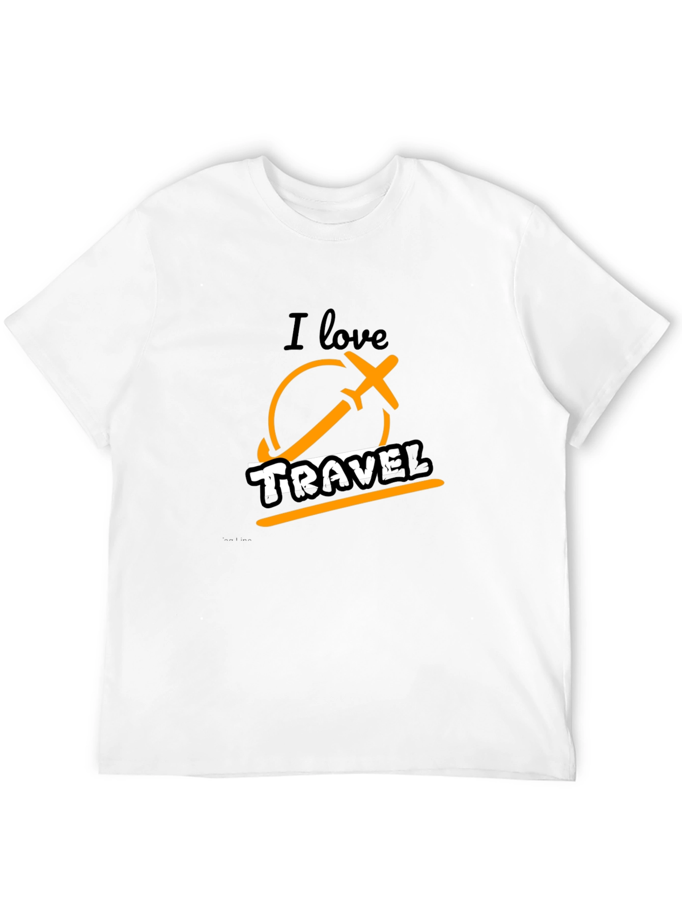 I Love Travel Black Graphic Tee