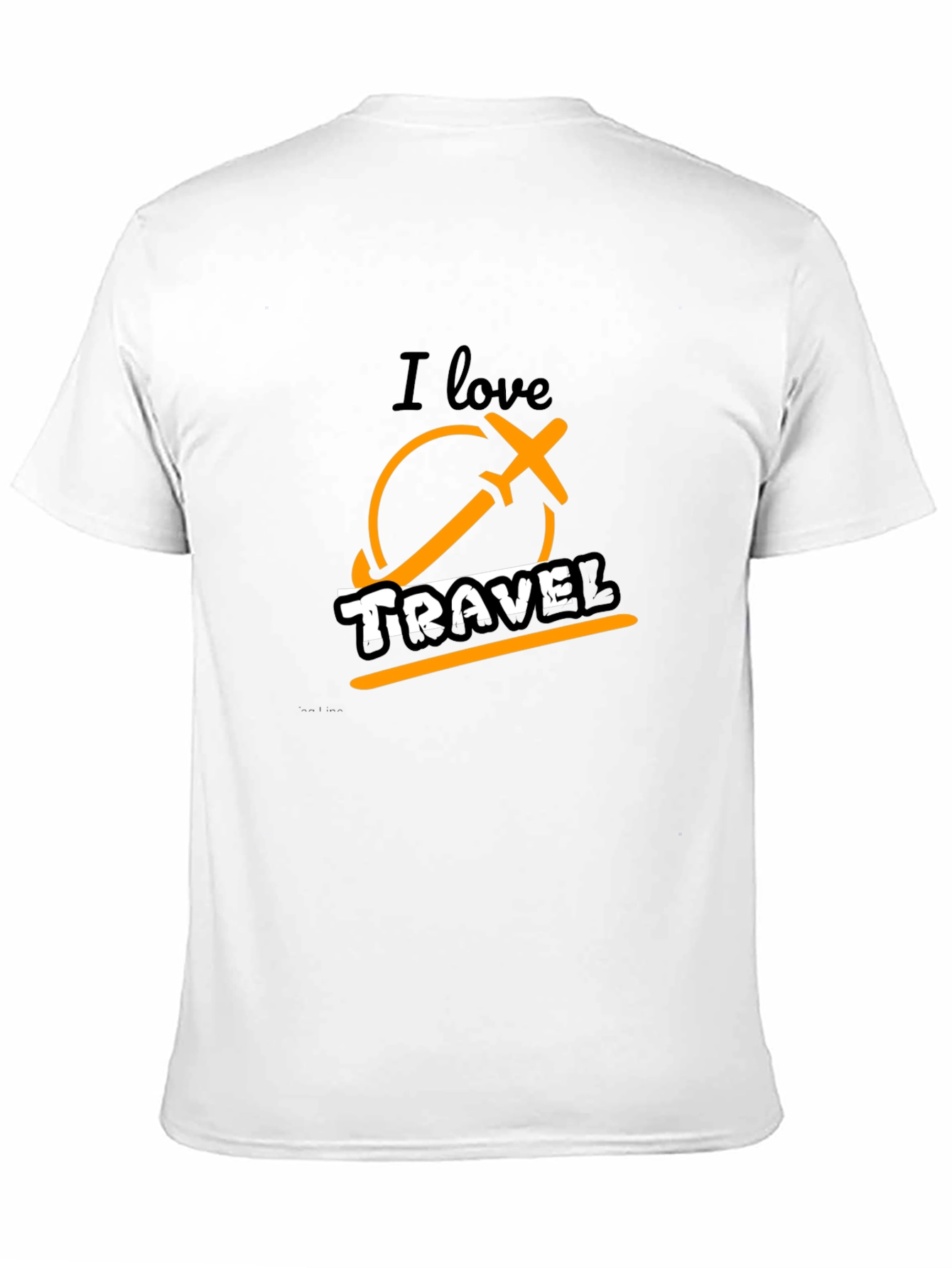 I Love Travel Black Graphic Tee