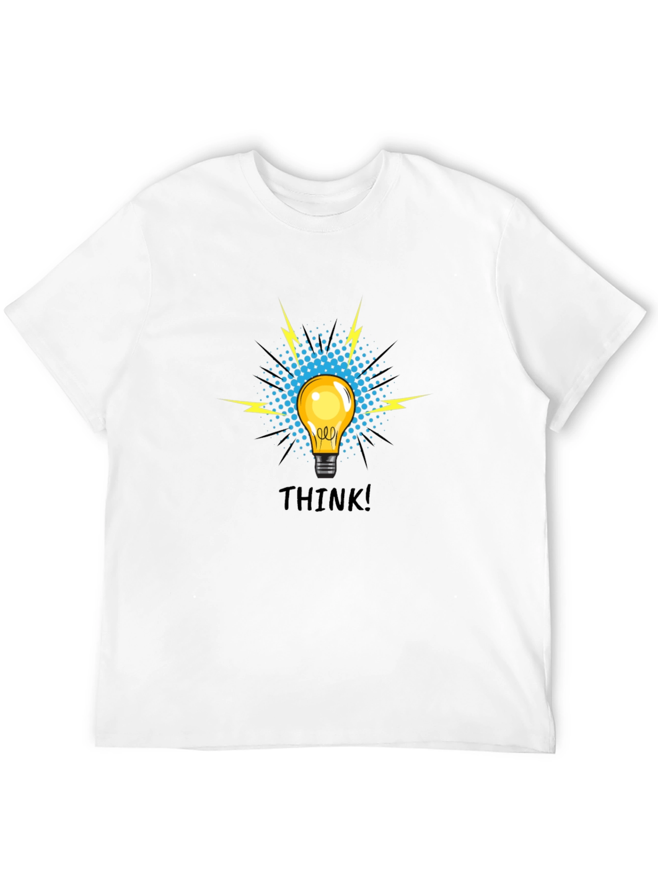 Think! Graphic Tee - Black Cotton T-Shirt