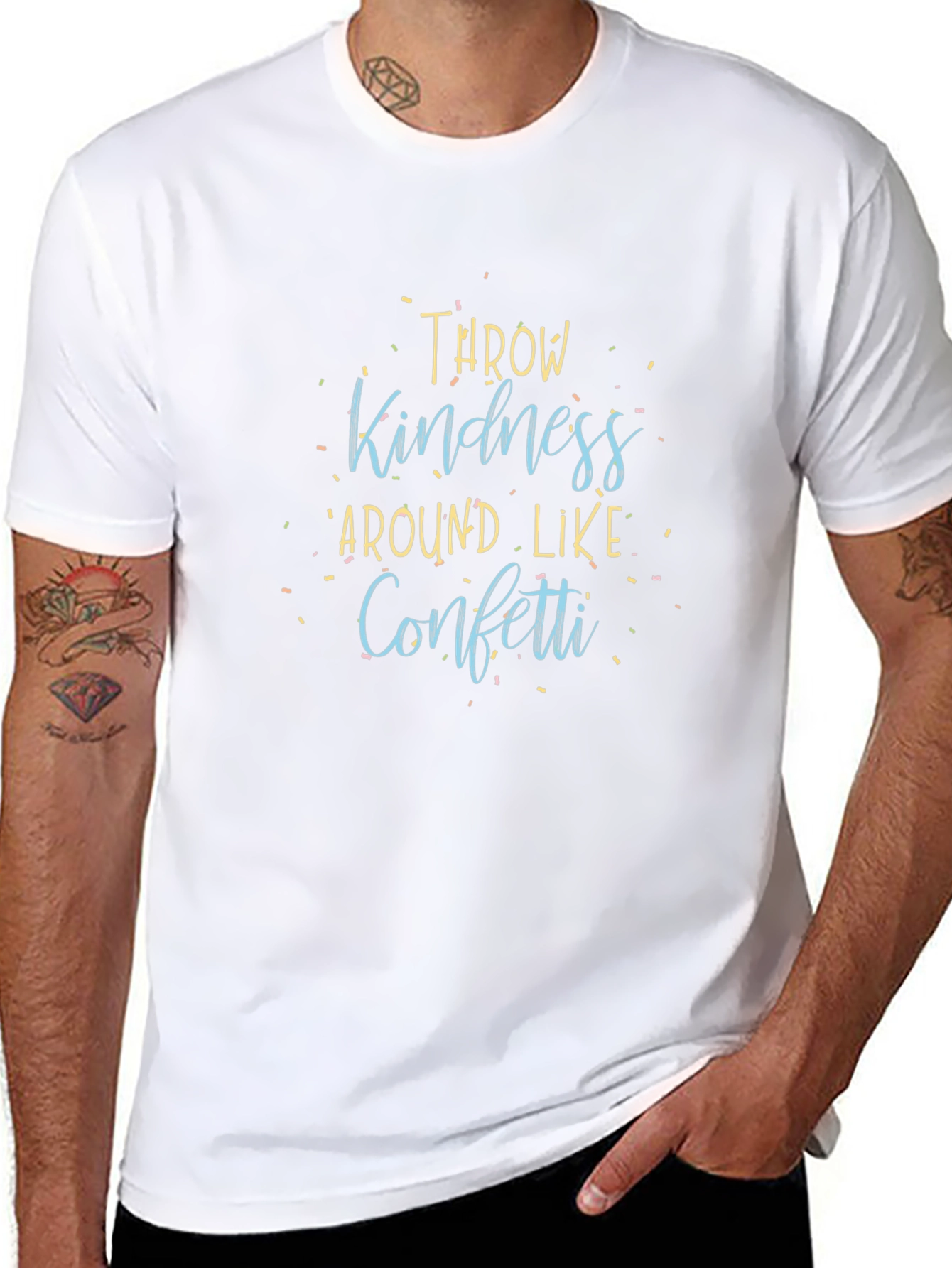 Kindness Confetti Graphic Tee - Spread Joy!