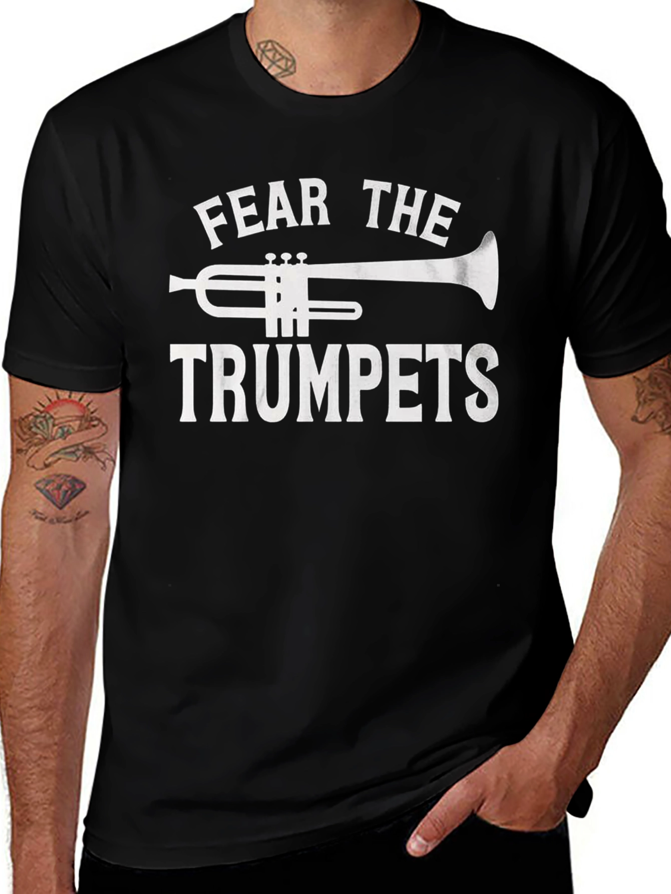 Fear The Trumpets Black T-Shirt