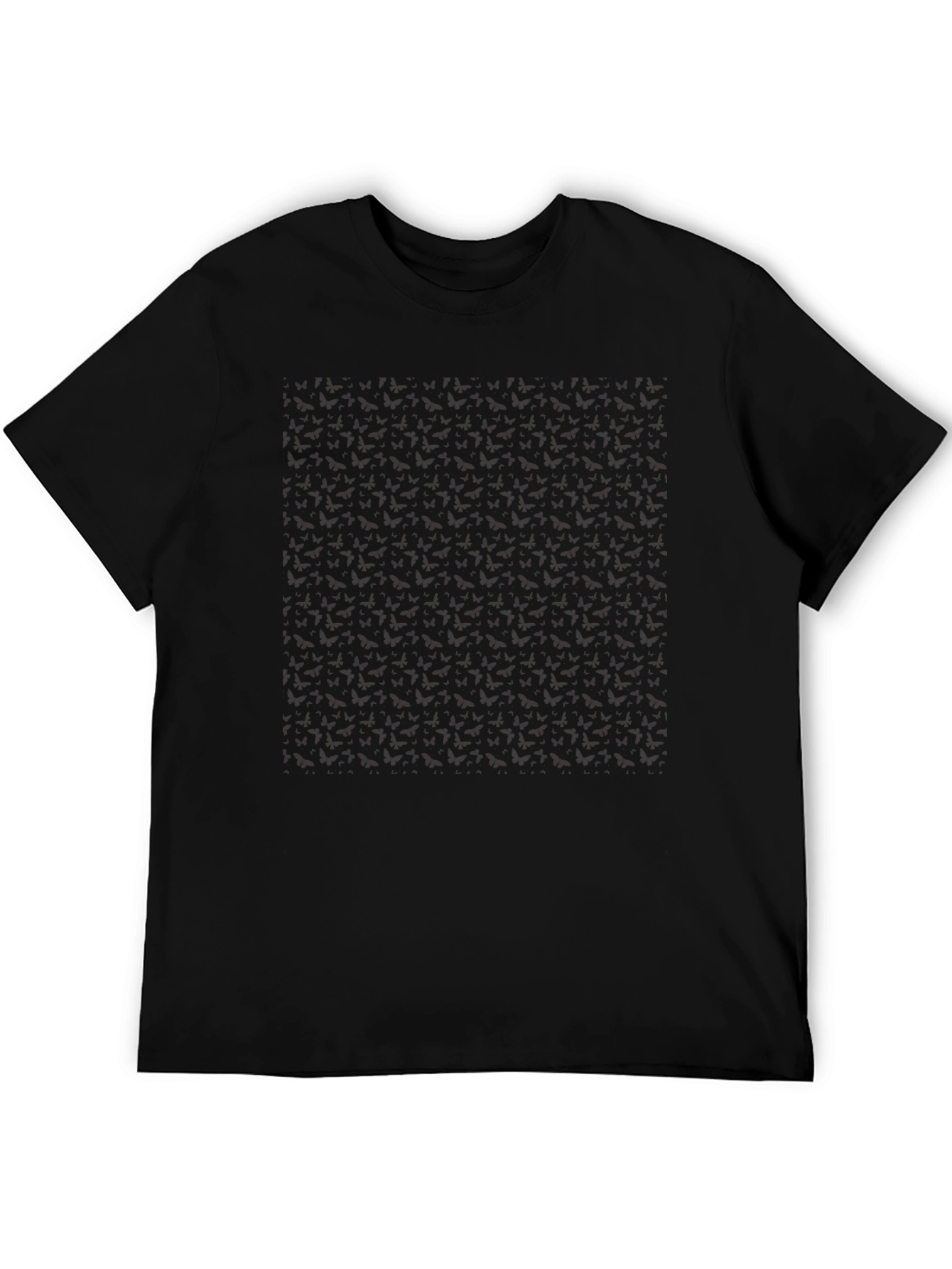 Patterned Black T-Shirt - Modern Casual Style