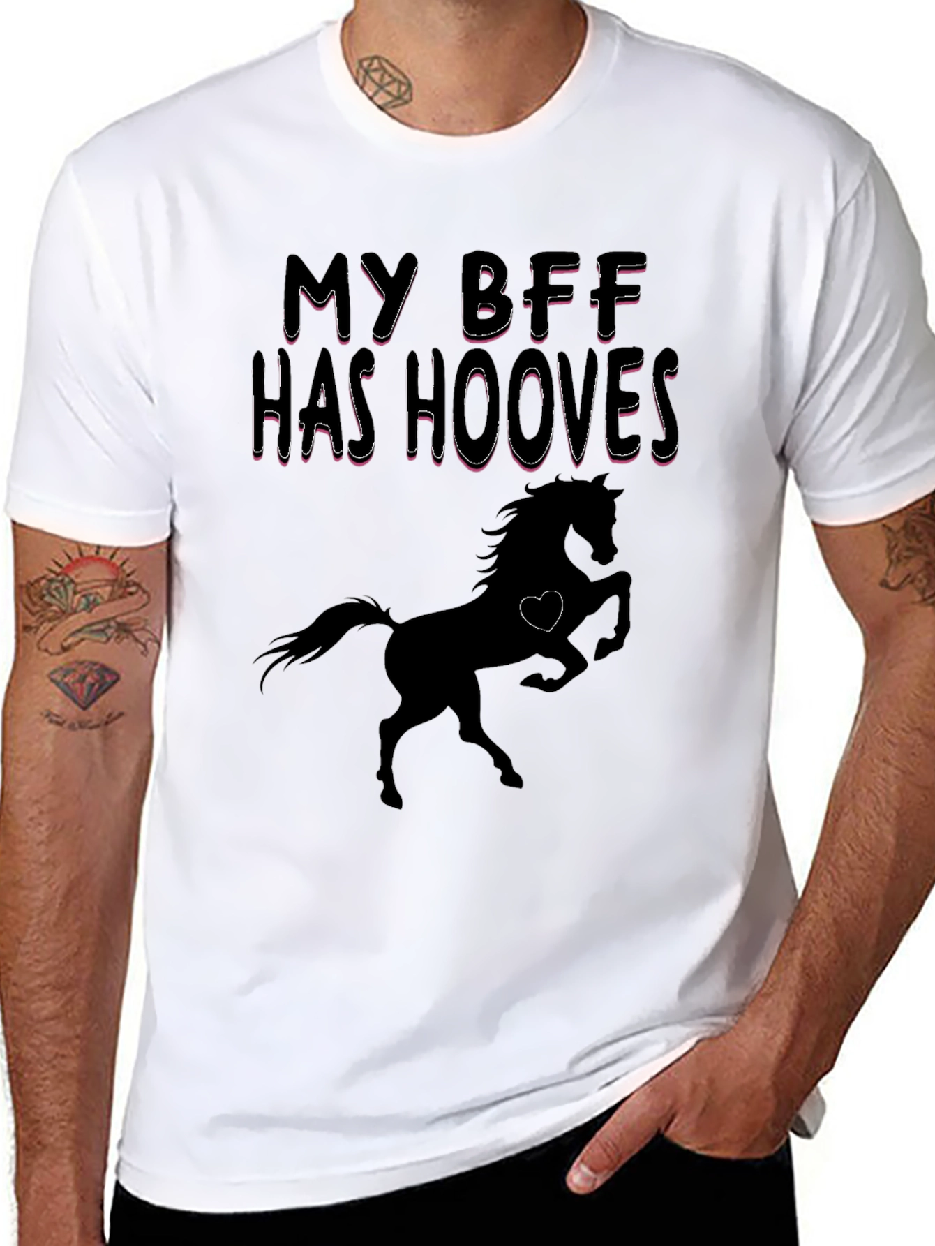 My BFF Has Hooves Horse Graphic T-Shirt