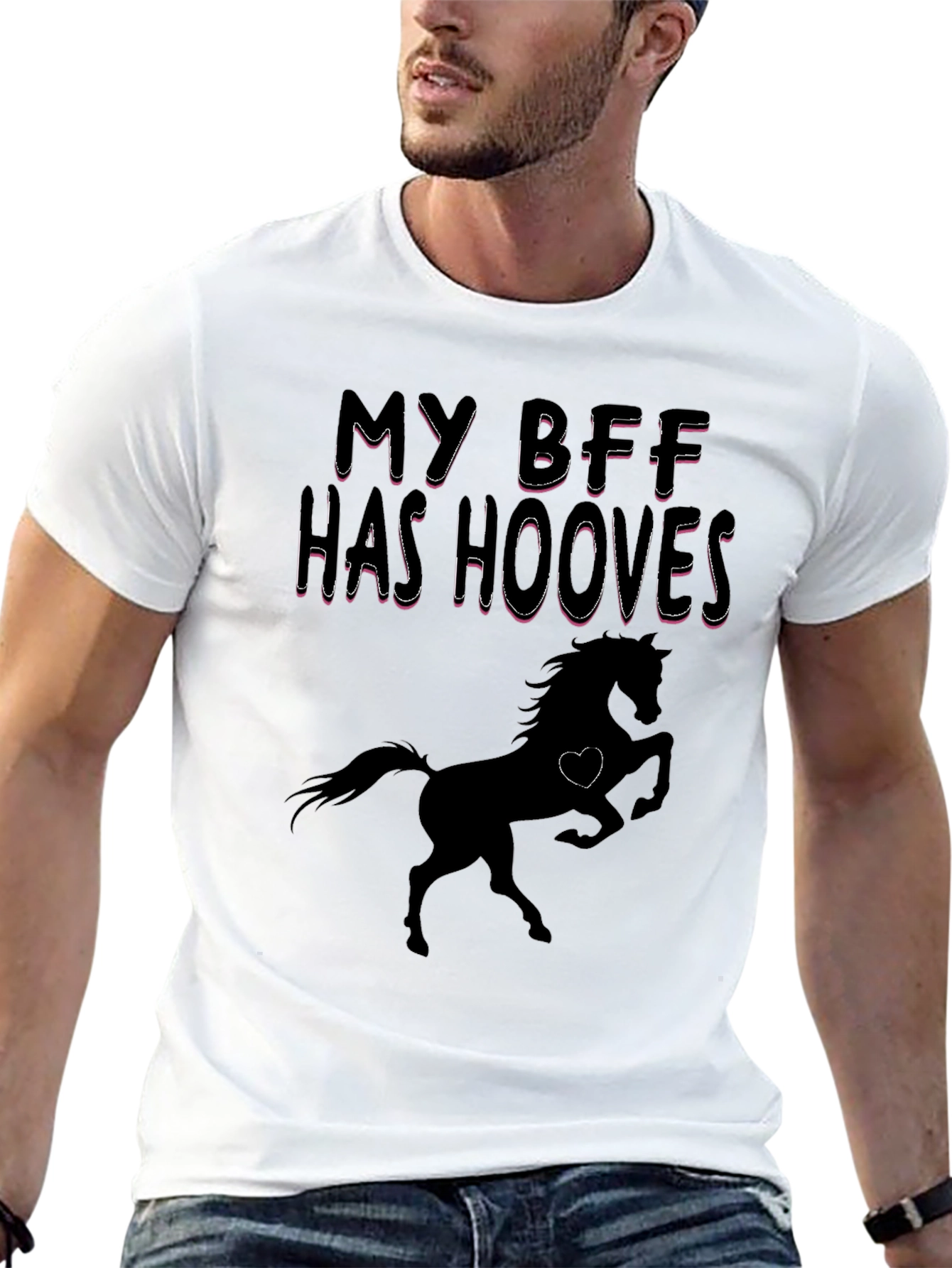 My BFF Has Hooves Horse Graphic T-Shirt