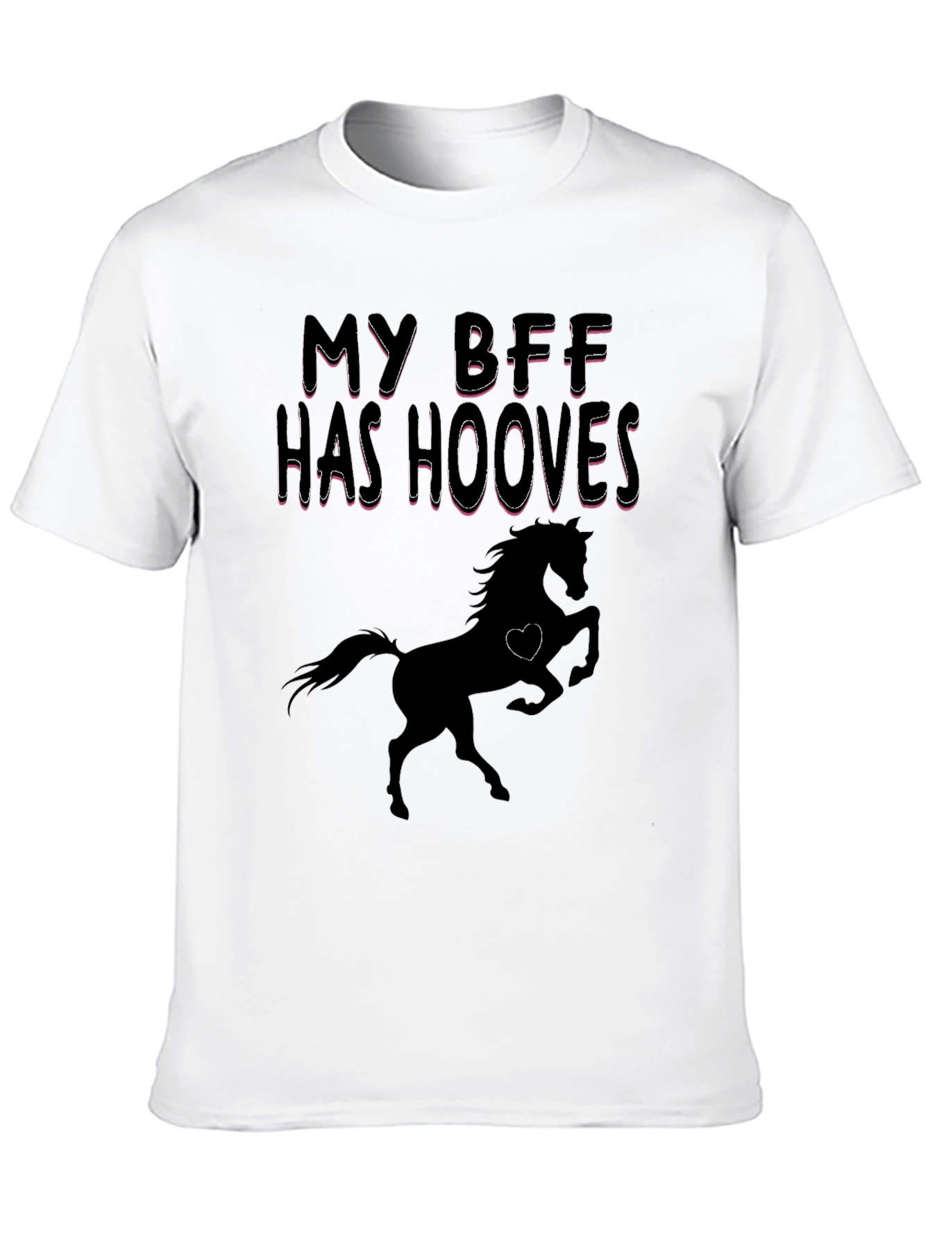 My BFF Has Hooves Horse Graphic T-Shirt