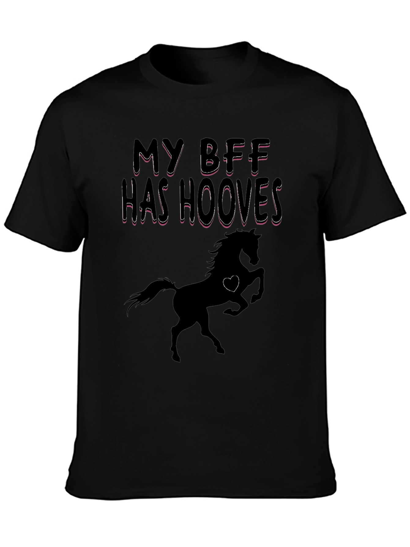 My BFF Has Hooves Horse Graphic T-Shirt