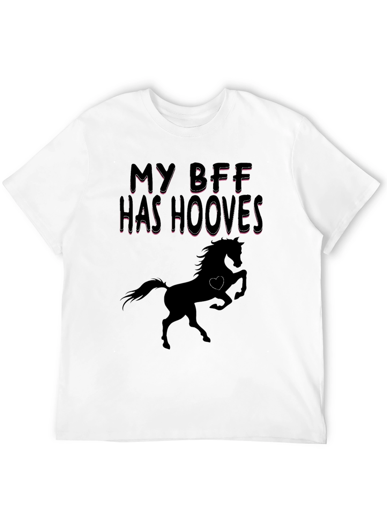 My BFF Has Hooves Horse Graphic T-Shirt