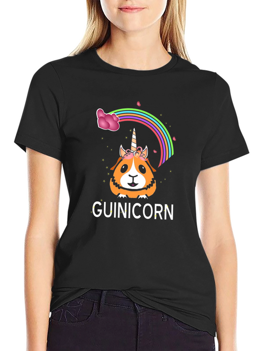 Guinicorn T-Shirt - Guinea Pig Unicorn Rainbow Tee