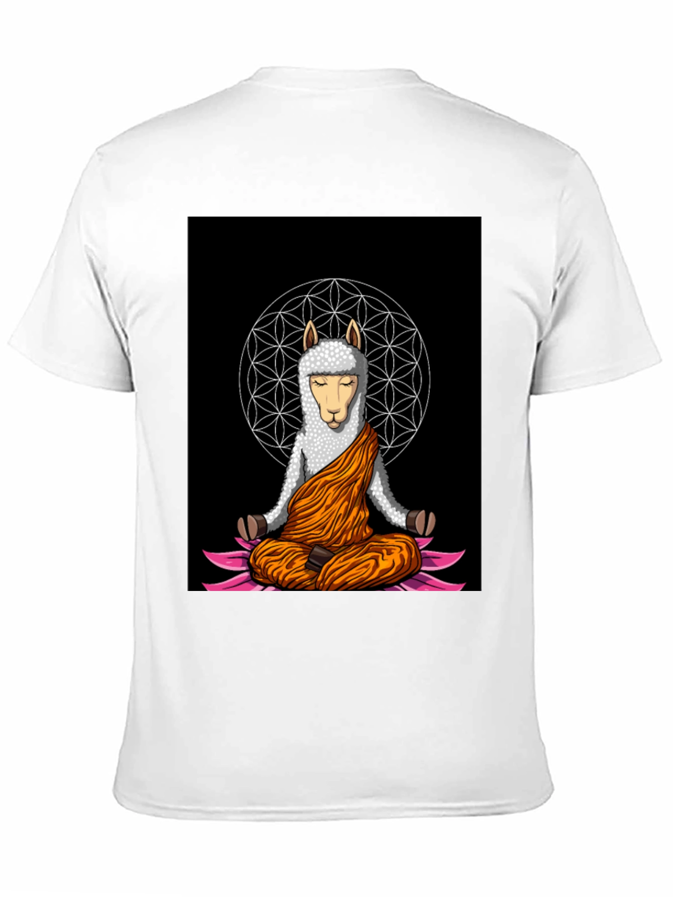 Meditating Llama Graphic T-Shirt - Zen Style
