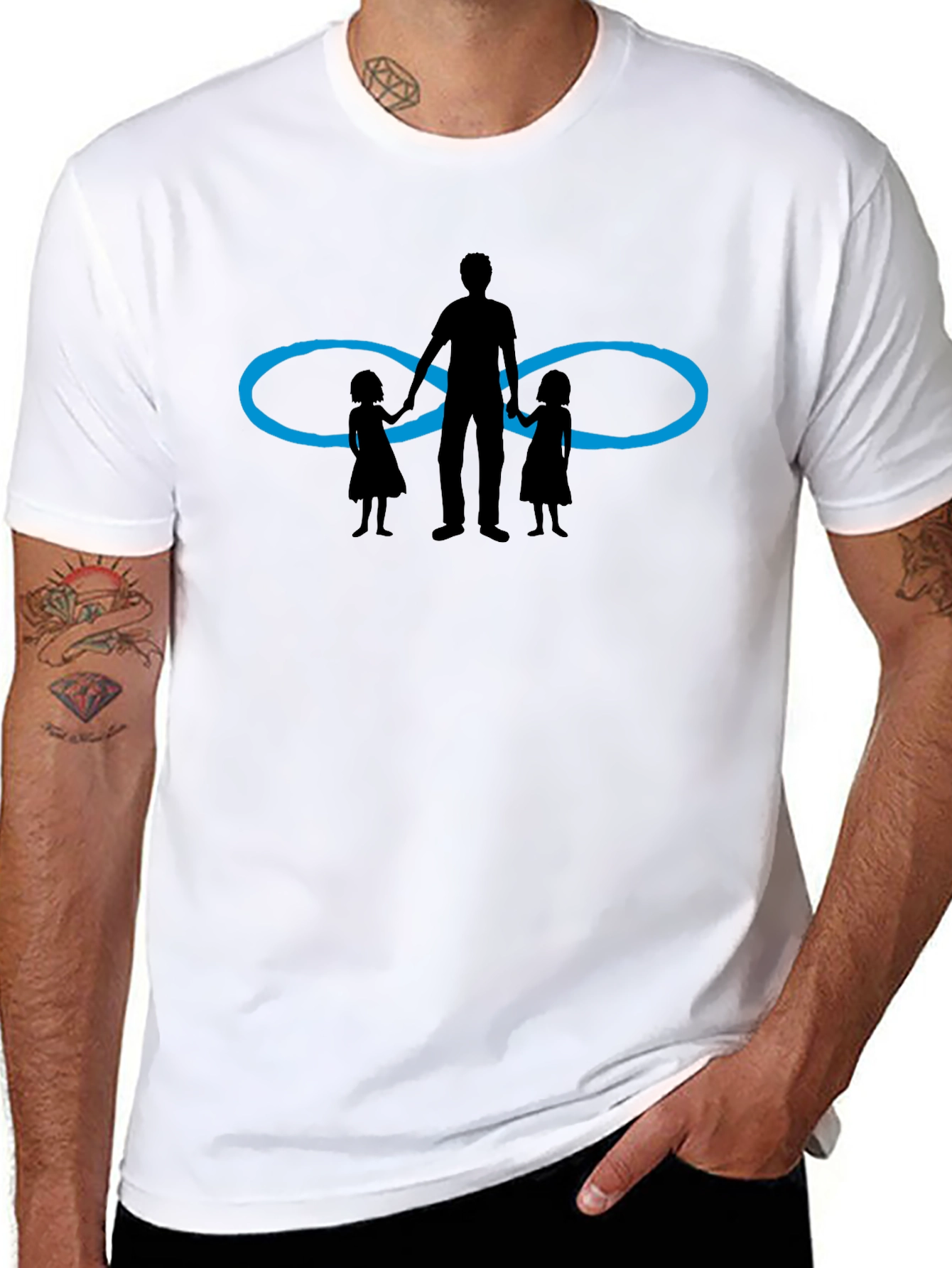 Dad & Daughters Infinity Love Graphic Tee
