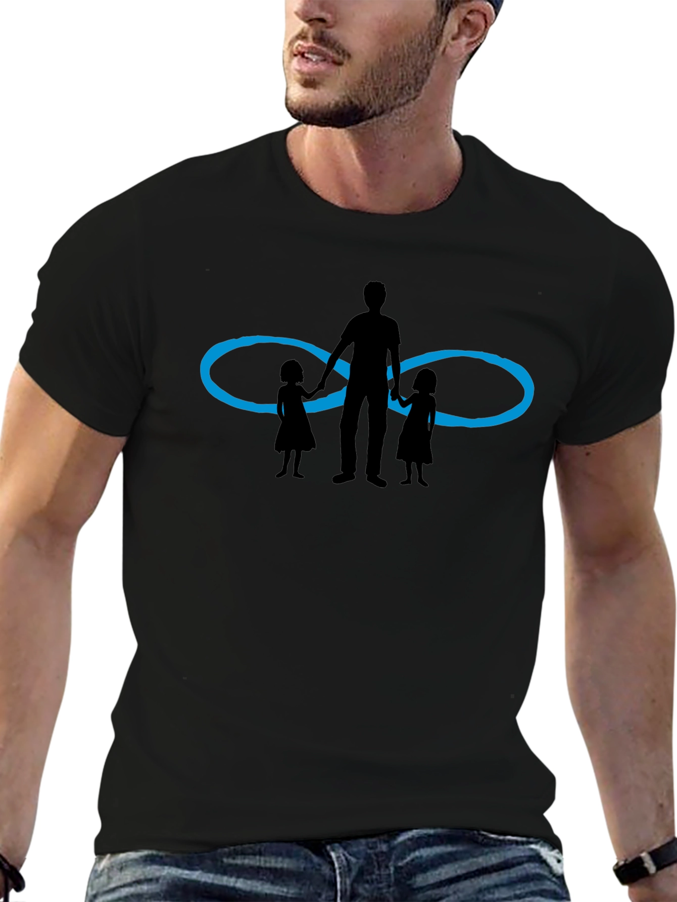 Dad & Daughters Infinity Love Graphic Tee
