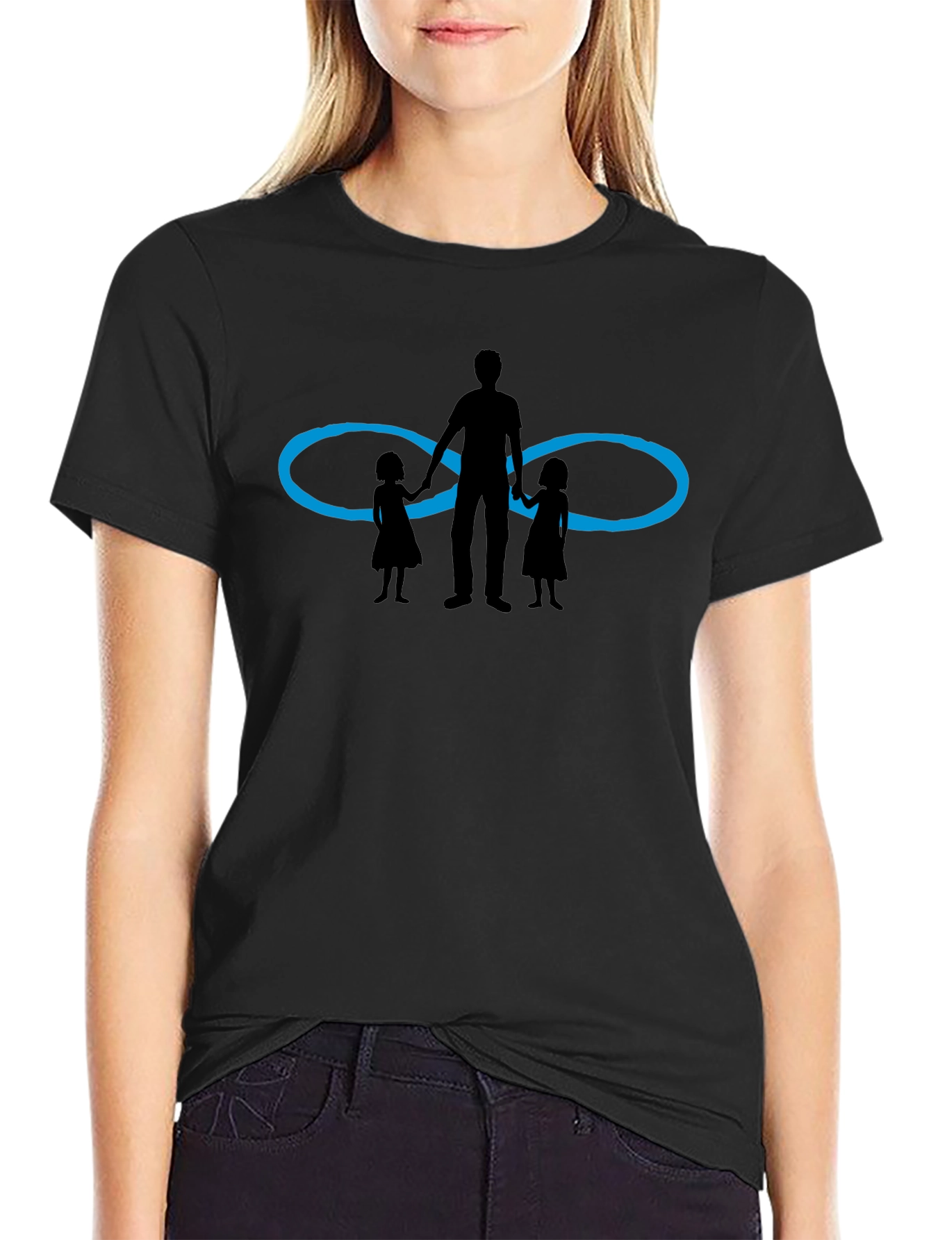 Dad & Daughters Infinity Love Graphic Tee