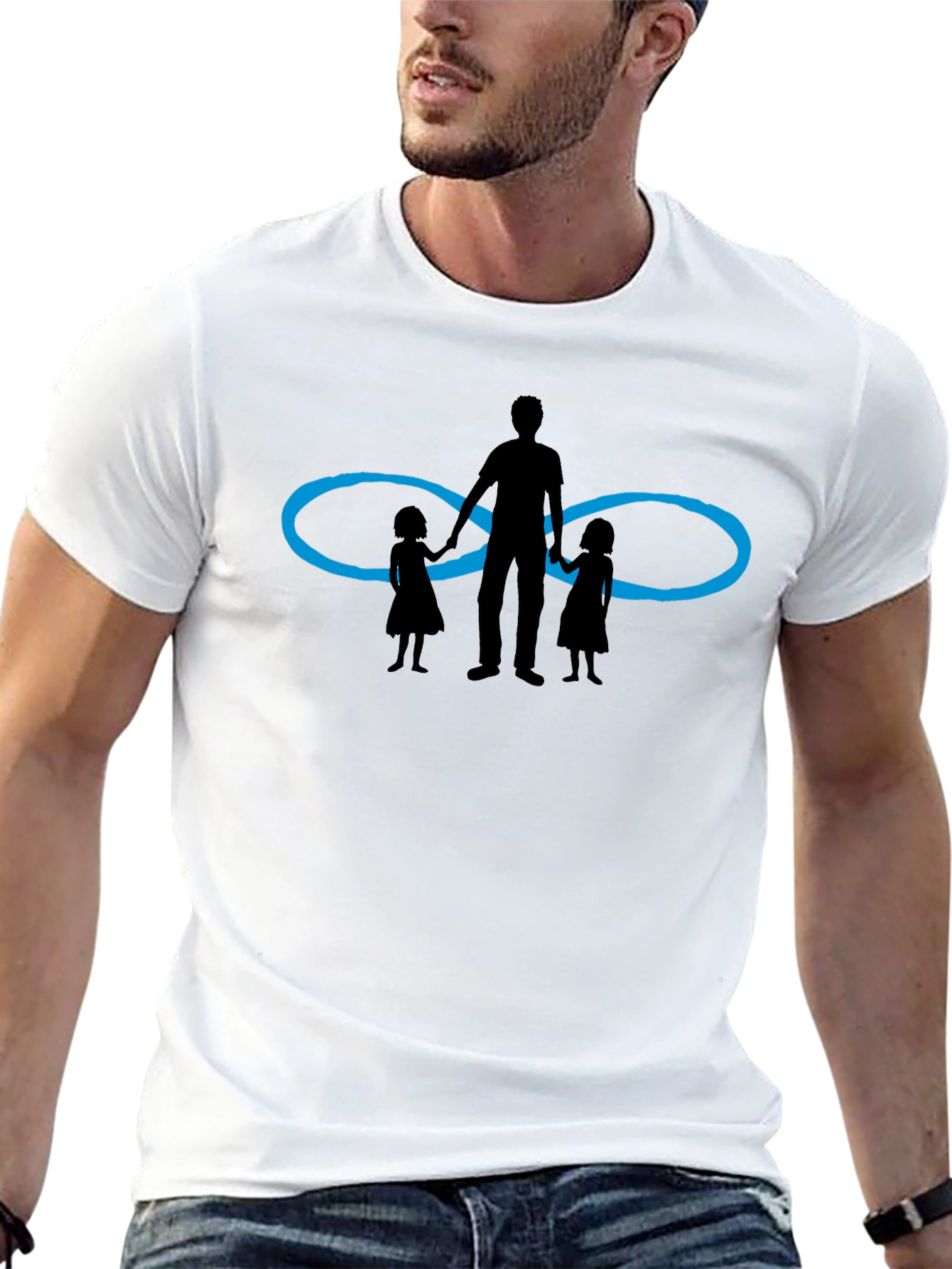 Dad & Daughters Infinity Love Graphic Tee
