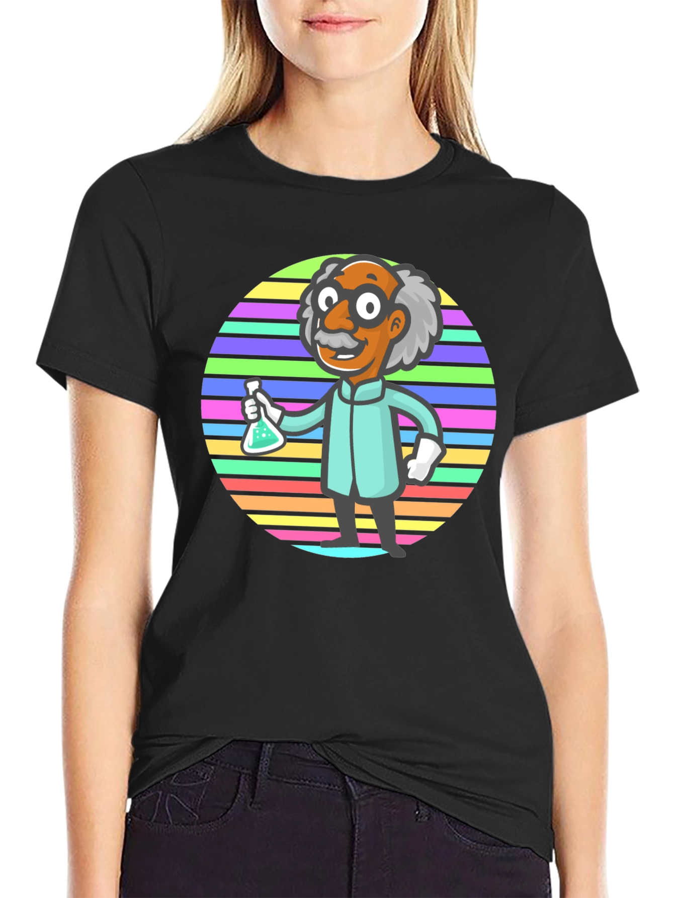 Scientist Graphic T-Shirt - Funky Retro Design