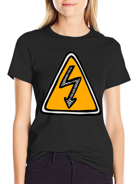 High Voltage Warning Black T-Shirt