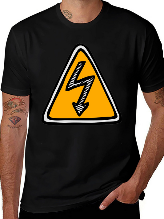 High Voltage Warning Black T-Shirt