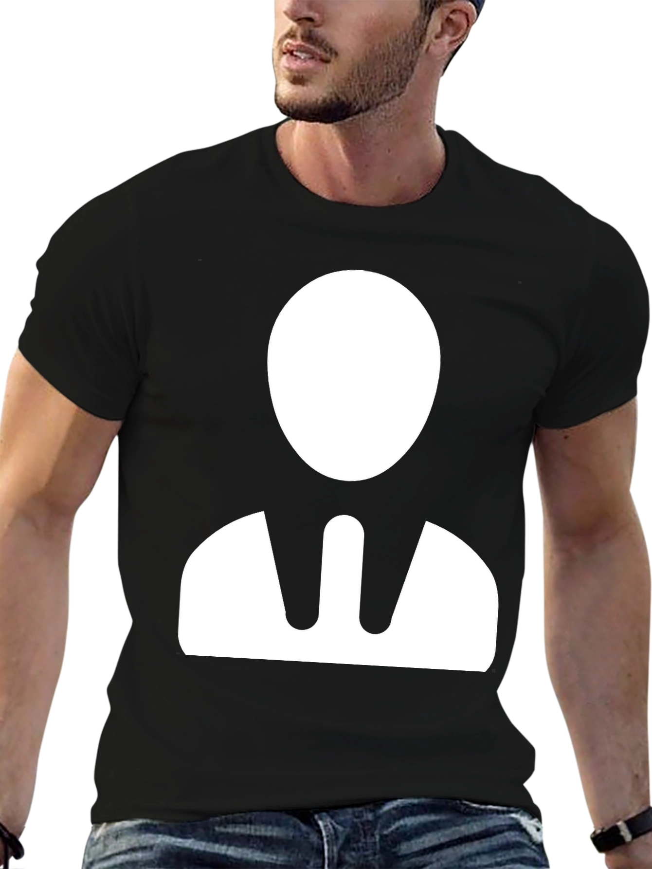 Minimalist Business Man Graphic T-Shirt