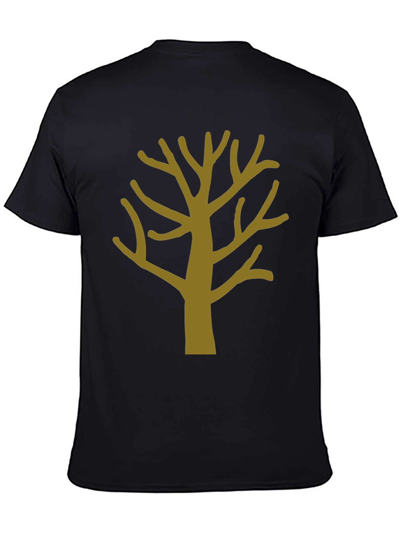Abstract Tree Graphic Tee - Mens Black T-Shirt