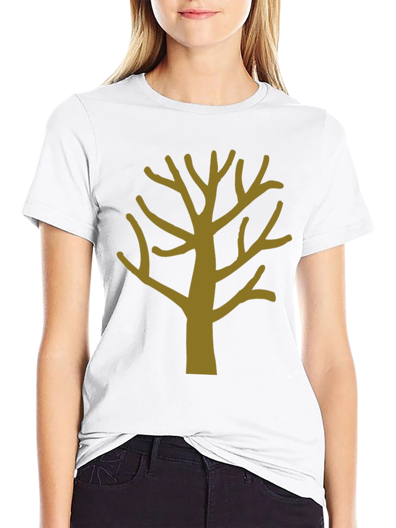 Abstract Tree Graphic Tee - Mens Black T-Shirt