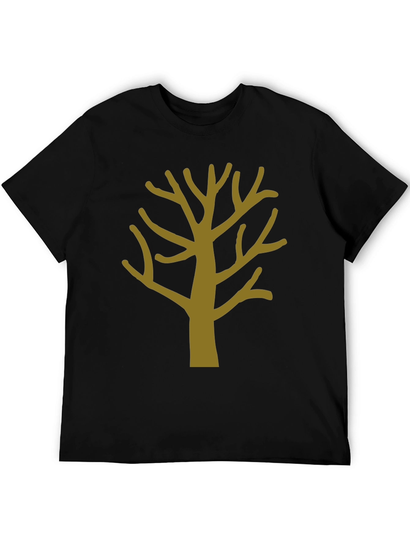 Abstract Tree Graphic Tee - Mens Black T-Shirt