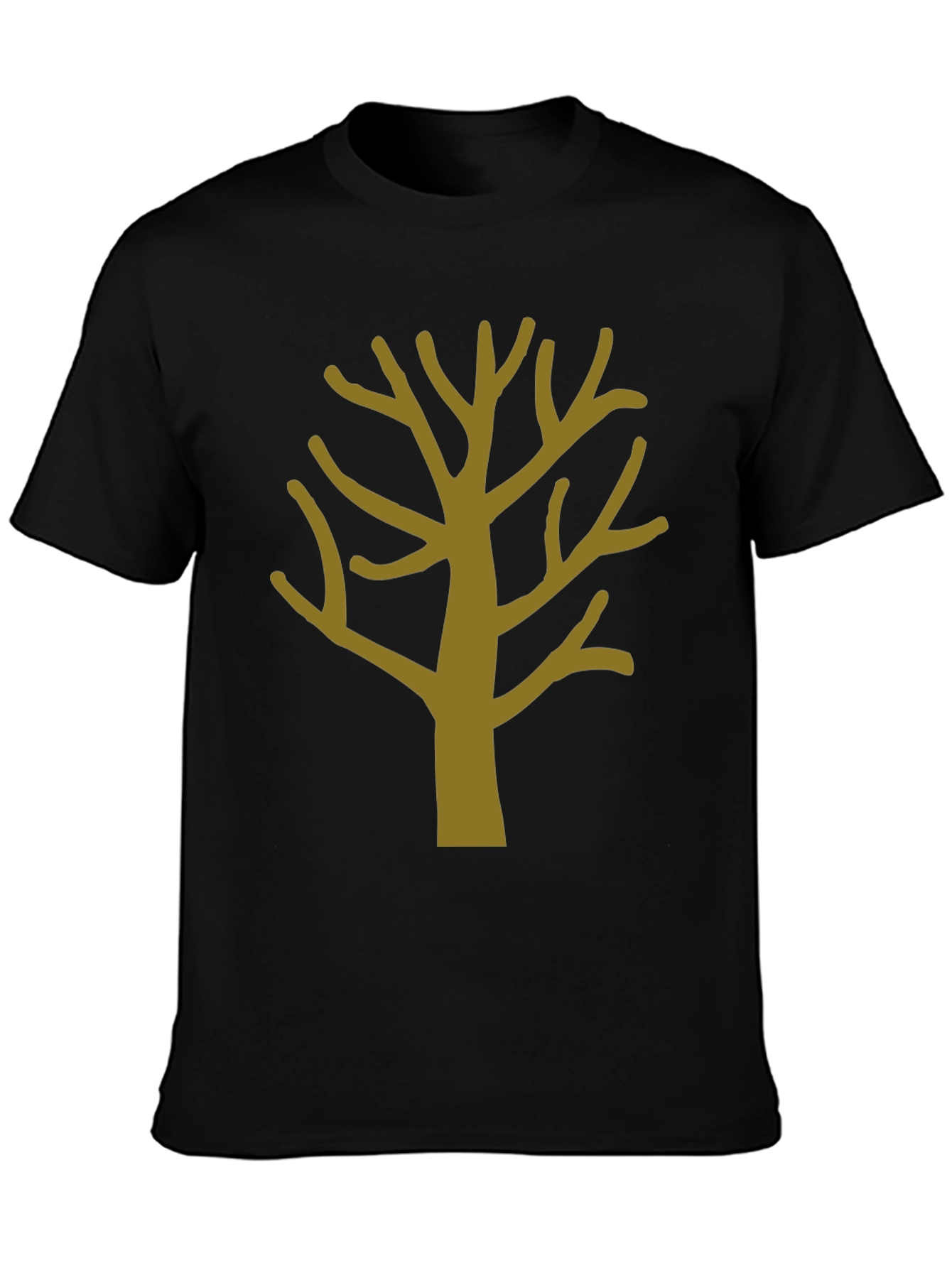 Abstract Tree Graphic Tee - Mens Black T-Shirt