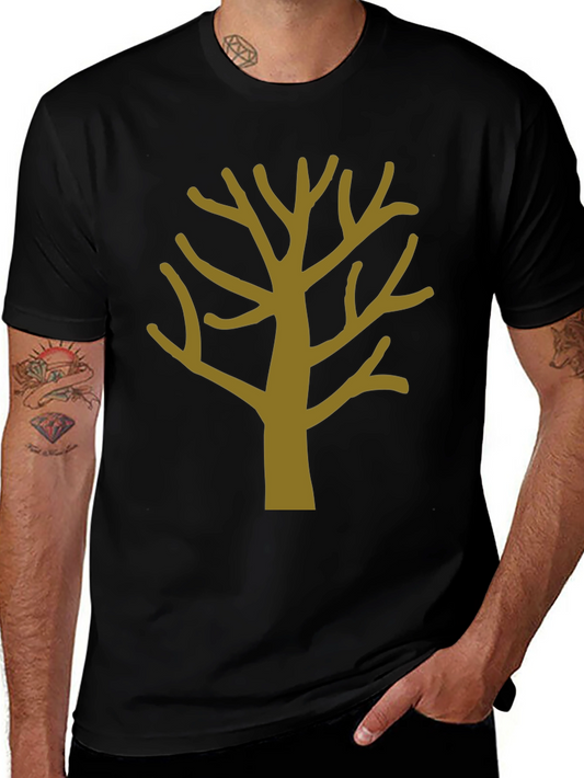 Abstract Tree Graphic Tee - Mens Black T-Shirt