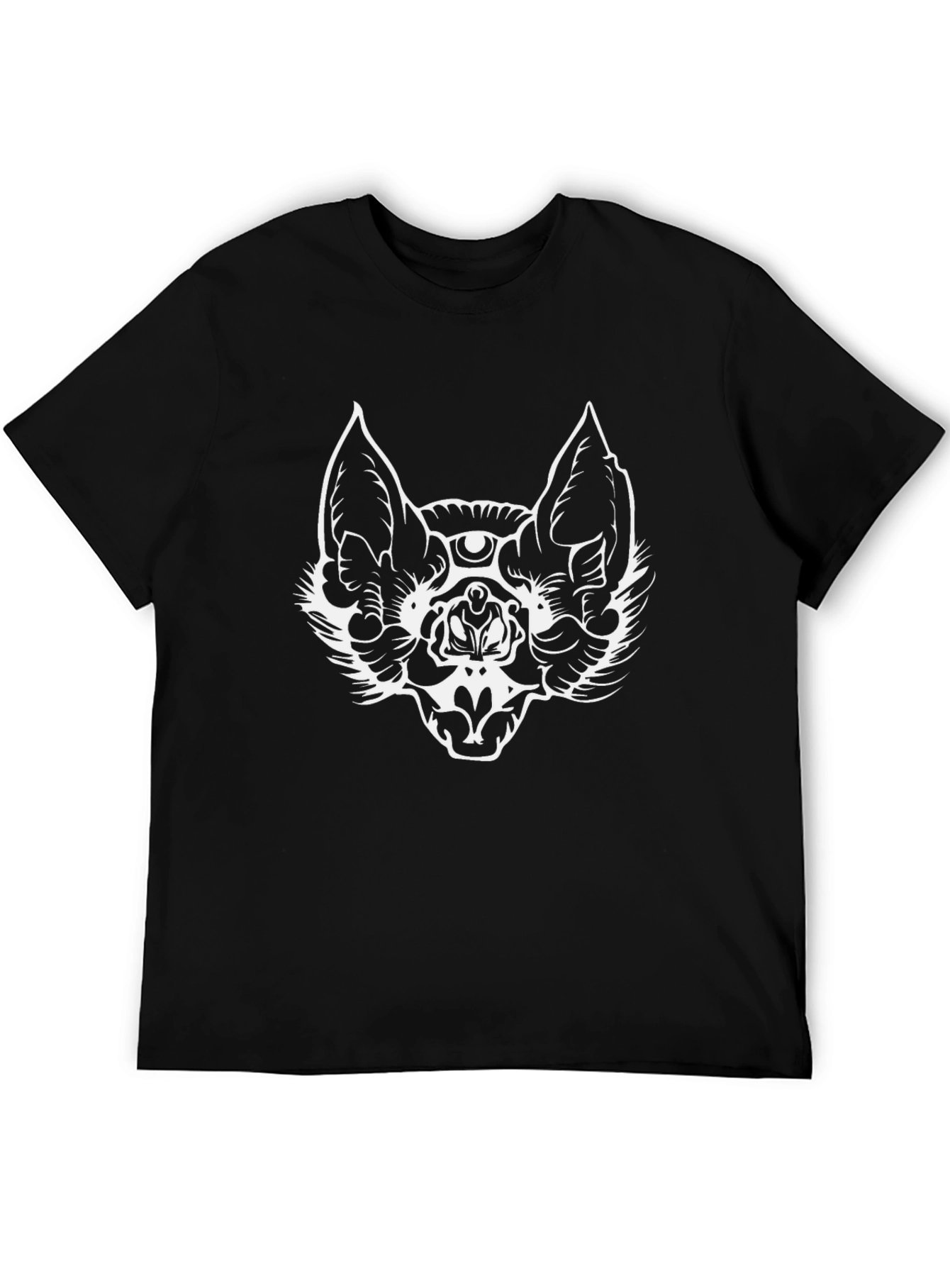 Mystic Bat Graphic Tee - Mens Black T-Shirt